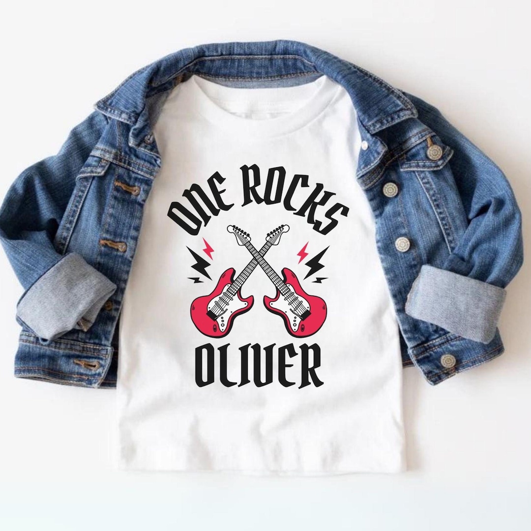 One Rocks First Birthday Personalized One Rocks 1st Birthday Family Matching Shirts, Custom Rock ...