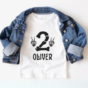 Personalized Bad Two The Bone 2nd Birthday Boy Shirt, Custom Bad 2 The Bone Second Birthday Family Matching Shirts, Born Two Rock Party Tee