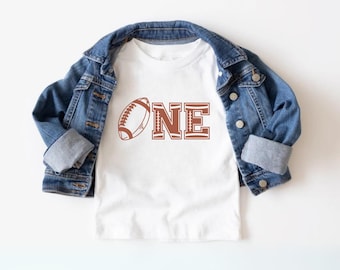 One Year Down Football Theme First Birthday Shirt, 1st Birthday Boy Tshirt, First Birthday Family Matching Dad Shirts, Football Kids Party