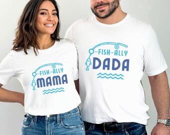 Camiseta de primer cumpleaños de OFishAlly One, camisetas a juego de Reel Cool Mama Dada, fiesta de pesca de primer cumpleaños de O-Fish-Ally One, pescando en el grande