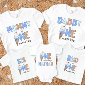 Eis am ersten Geburtstag Shirt, Sweet One Geburtstag Familie Matching Shirts, Eis Geburtstagsparty, Eis Mama Dada Tee, Mama & Ich