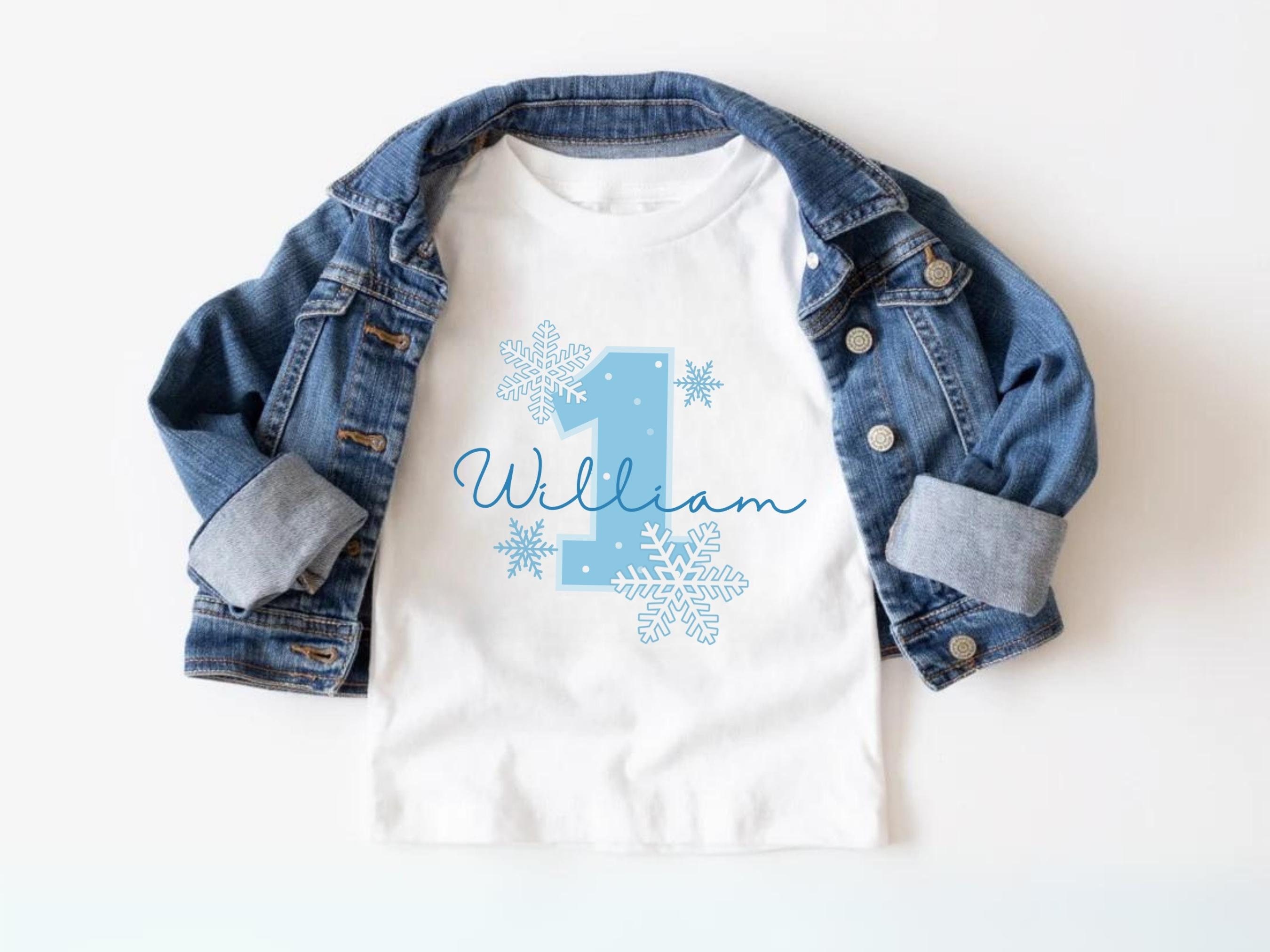 Custom Winter ONEderland 1st Birthday Family Matching Shirts, Personalized Winter First Birthday Tshirt, Snowflake Christmas Birthday Party