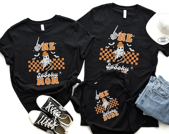 Un mec fantasmagorique premier t-shirt d'anniversaire d'Halloween, 1er anniversaire de garçon famille correspondant chemise d'Halloween, t-shirt d'anniversaire fantasmagorique un garçon, maman fantasmagorique