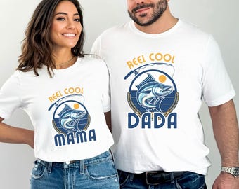 Camiseta de primer cumpleaños de OFishAlly One, camisetas a juego de Reel Cool Mama Dada, fiesta de pesca de primer cumpleaños de O-Fish-Ally One, pescando en el grande