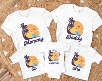 The Big One First Birthday Family Matching Shirts, Surfing Theme 1st Birthday Tshirt, The Big One Outfit, Ocean Wave Surfer Tee, Mommy & Me