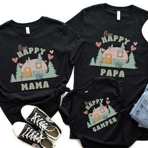 One Happy Camper T-Shirt, Camping 1st Birthday Outfit, One Happy Camper Matching Family Tees, First Birthday Shirt, Camp Mommy And Me Shirts