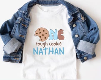 Personalized One Tough Cookie 1st Birthday Shirt, Custom Cookies & Milk Sweet One 1st Birthday Family Matching Shirt, Cookie Theme Birthday