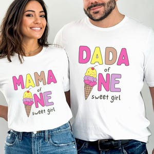 Eis am ersten Geburtstag Shirt, Sweet One Geburtstag Familie Matching Shirts, Eis Geburtstagsparty, Eis Mama Dada Tee, Mama & Ich