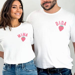 Berry First Birthday Matching Family Tshirt, Strawberry 1st Birthday Party Outfit, Berry Sweet One, Mommy and Me, Mama Dad Strawberry Shirt