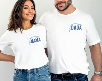 OFishAlly One First Birthday Mama Dad Matching Shirts, O-Fish-Ally The Big One Fishing 1st Birthday Party, T-shirt per bambini a tema pesca