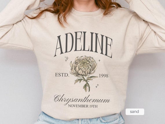 Personalized November Birth Month Birth Flower Shirt, Custom Nov Birthflower Sweatshirt, Mom Chrysanthemum Birthday Shirt, Christmas Gift