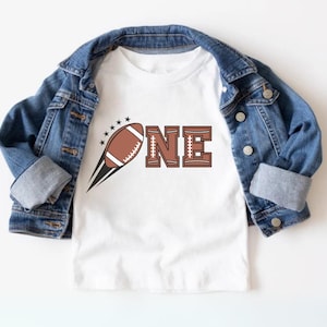 First Down Football 1st Birthday Shirt, 1st Year Down Birthday Tshirt, 1st Birthday Boy Outfit, Football Matching Family Tee, Touchdown One