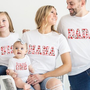 Berry First Birthday Matching Family Tshirt, Strawberry 1st Birthday Party Outfit, Berry Sweet One, Mommy and Me, Mama Dada Strawberry Shirt