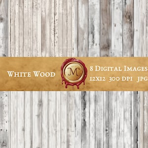 Textura de tablón de madera blanca Sin fisuras, tarjetas de álbum de recortes de fondo de papel de textura de tablón de madera imprimible digital