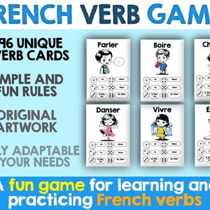 Französisches Verb-Spiel (Spaß-Konjugationsübungen)