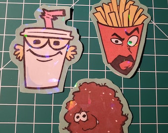 Aqua Teen Hunger Force Glitter Sticker Pack