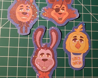 Pacchetto adesivi glitterati Five Nights At Freddy's