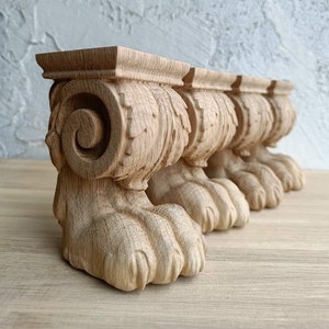 Set 4 pcs Lion&#39;s feet wooden furniture legs