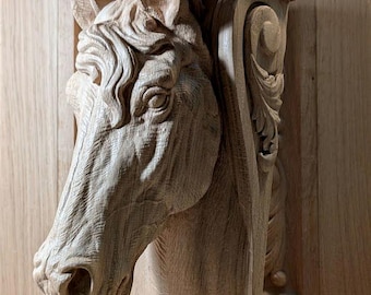 Horse head wooden classic corbel bracket