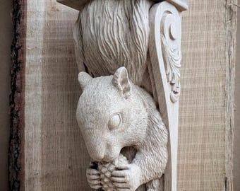 Squirrel head wooden classic corbel bracket