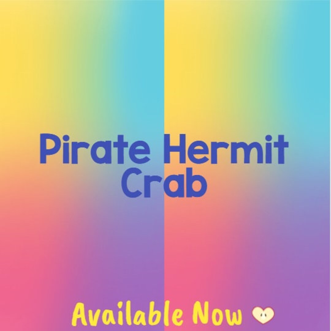 Pirate Hermit Crab Adopt Me Virtual Pet Etsy