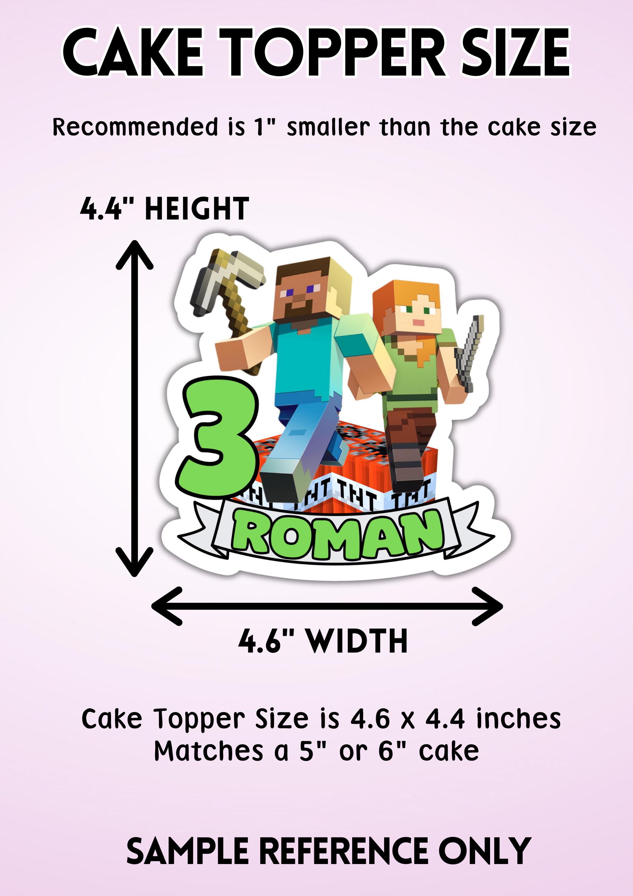 Printable Game Cake + Cupcake Topper