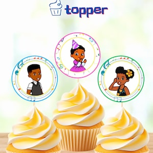 Gracie&#39;s Corner Cupcake Toppers: 2x2 Inch Printable (Digital File)