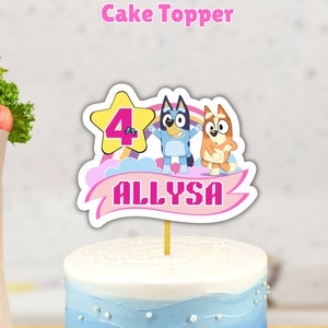 Paw Cake Topper, Free 12 pcs Cupcakes, Dog Cake Topper, Customized, Digital File, Printable
