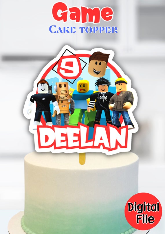 Roblox Cake Topper Roblox Theme Birthday Roblox Party Decor -  Portugal