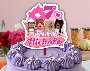 Roblox Girls Coffee-Tude Edible Cake Topper Image ABPID56519