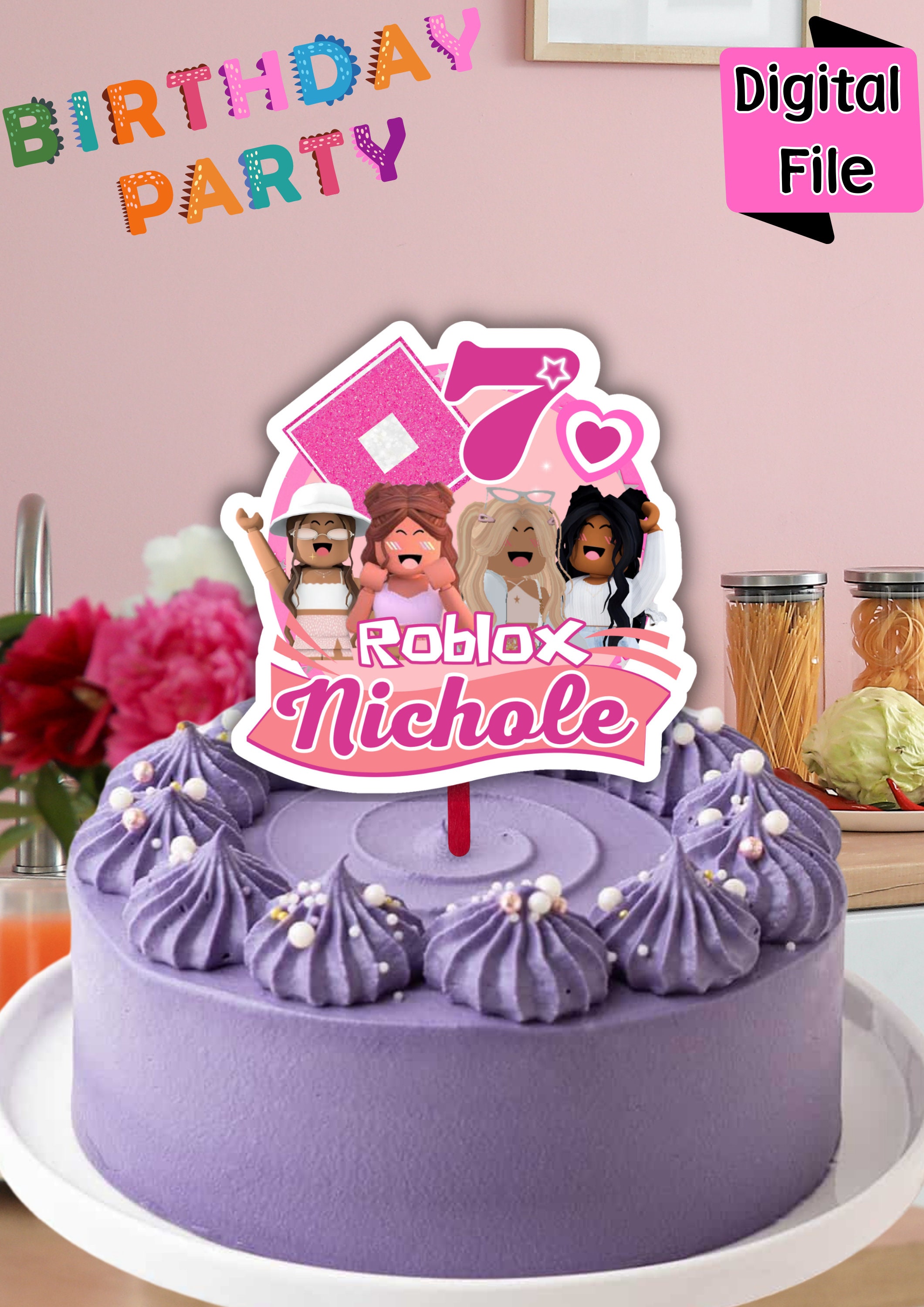 Roblox Girls Coffee-Tude Edible Cake Topper Image ABPID56519 – A Birthday  Place