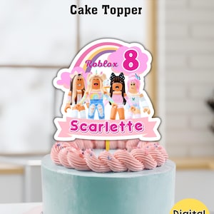 Personalisierter Roblox Cake Topper Geburtstag Tortenfigur (Digitale Datei)