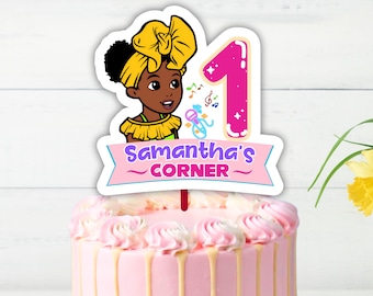 Gracie's Corner Geburtstag Cake Topper: Personalisierbar Party Dekor (Digital)