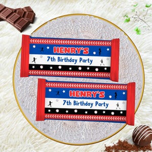 Baseball Chocolate Wrappers, Free Customize, Printable File, Digital Download Only
