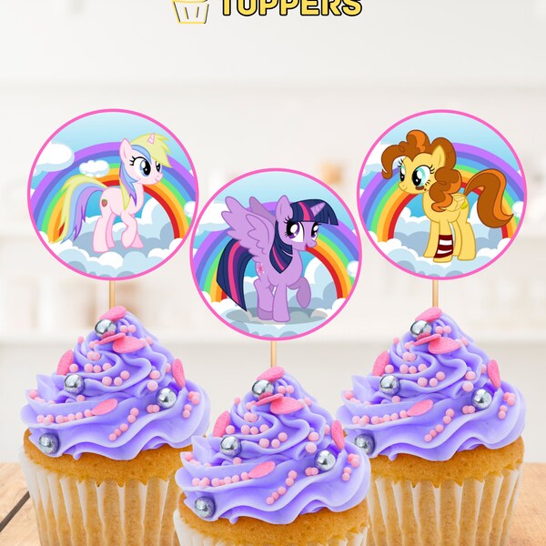 My Little Pony Cupcake Topper - Etsy