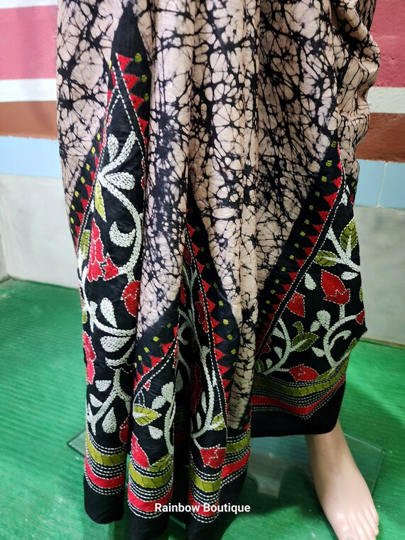 Kantha silk saree hotsell