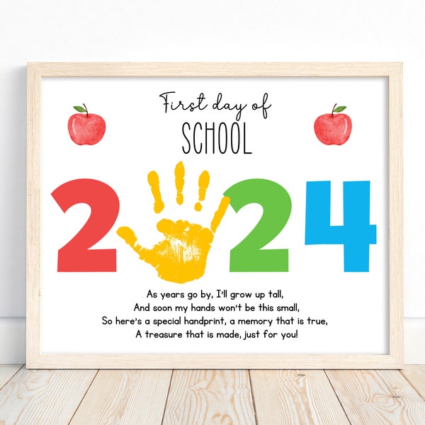 1st Day of Preschool Activity - Etsy