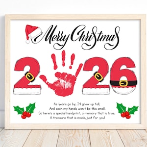 Christmas Handprint Art, Kids Toddlers Handprint Craft, Handprint Poem, Christmas Activity, Handprint Christmas Gift, Memory Keepsake 2026