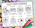 Holy Week Timeline Coloring Page Printable, Easter Bible Story Countdown Coloring, Sunday School Activity, Kids Bible Lesson, He Is Risen product logo
