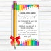 Pencil Blessing Back to School, Pencil Gift Tag, Pencil Prayer Card ...
