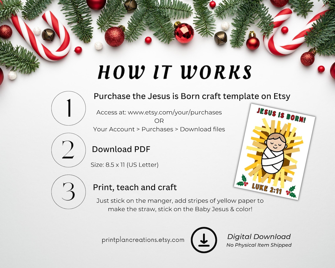 Christmas Torn Paper Manger Craft Printable, Christmas Bible Craft ...