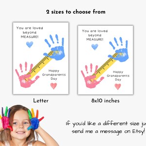 Grandparents Day Handprint Art, Grandparents Handprint Craft Printable ...