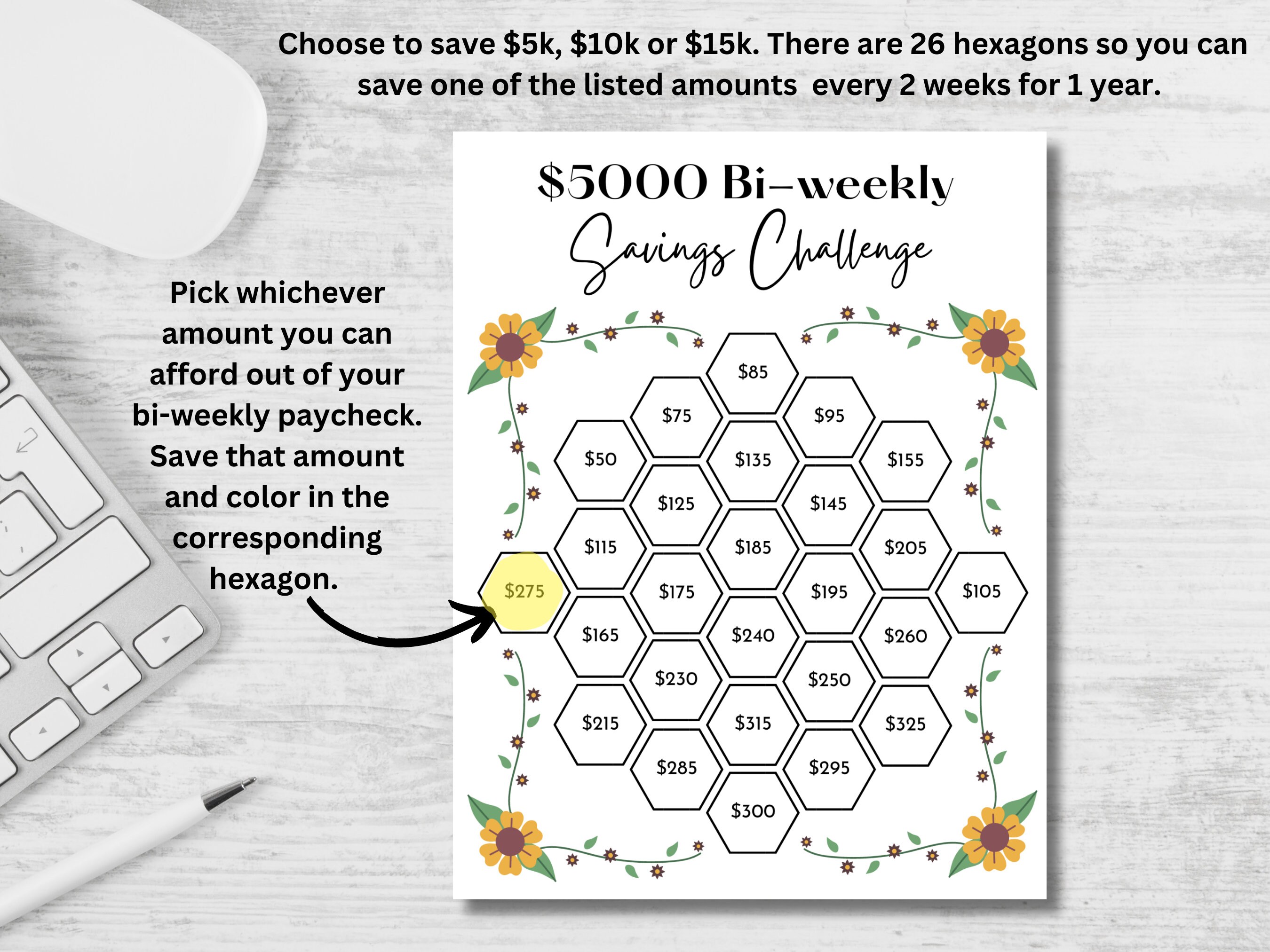 Bi weekly Savings Challenge Printable Tracker Bundle Money Etsy Bi weekly Savings Challenge Printable Tracker Bundle Money Etsy