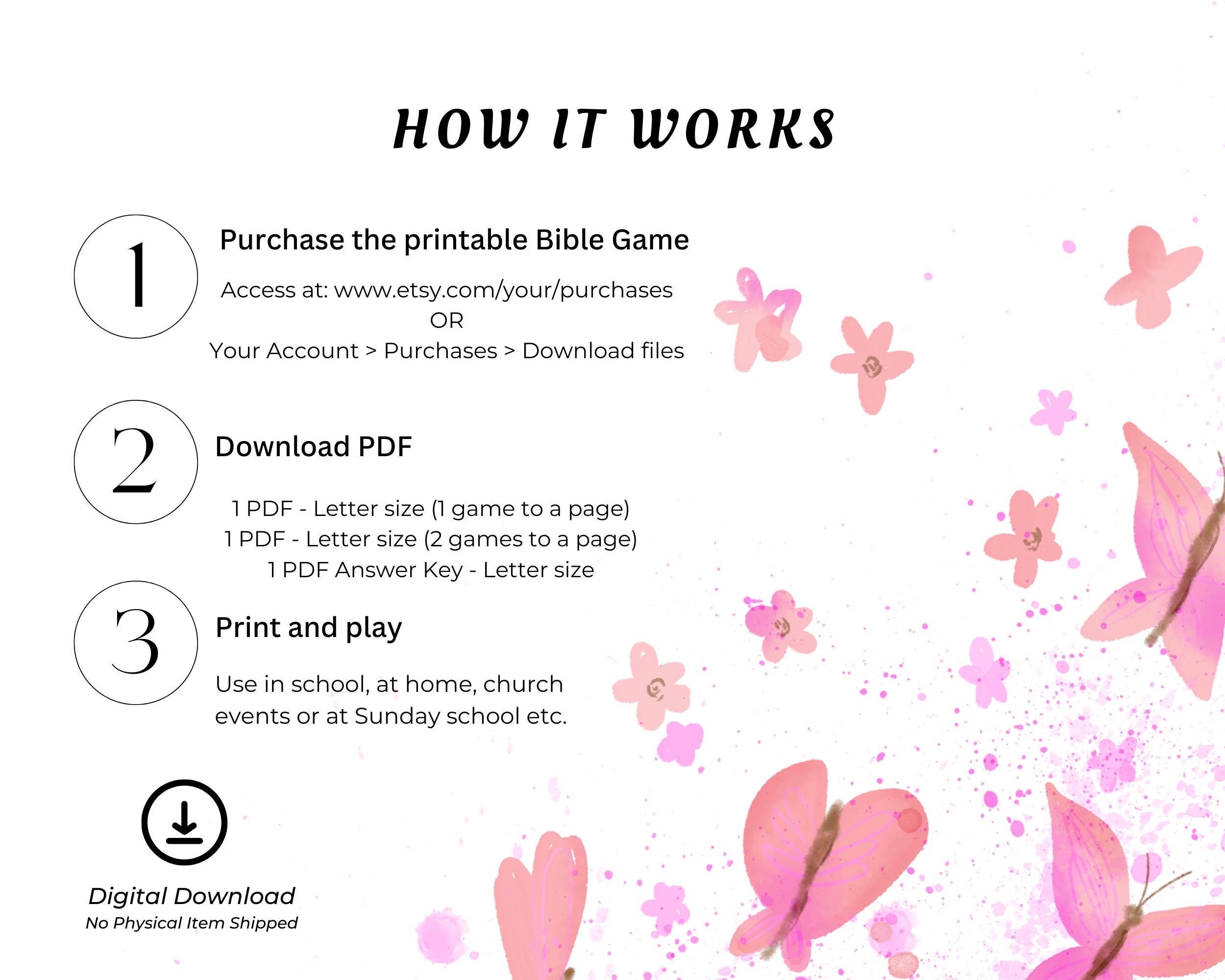 Moms of the Bible Game, Biblical Mother's Day Game, Bible Game Kids ...