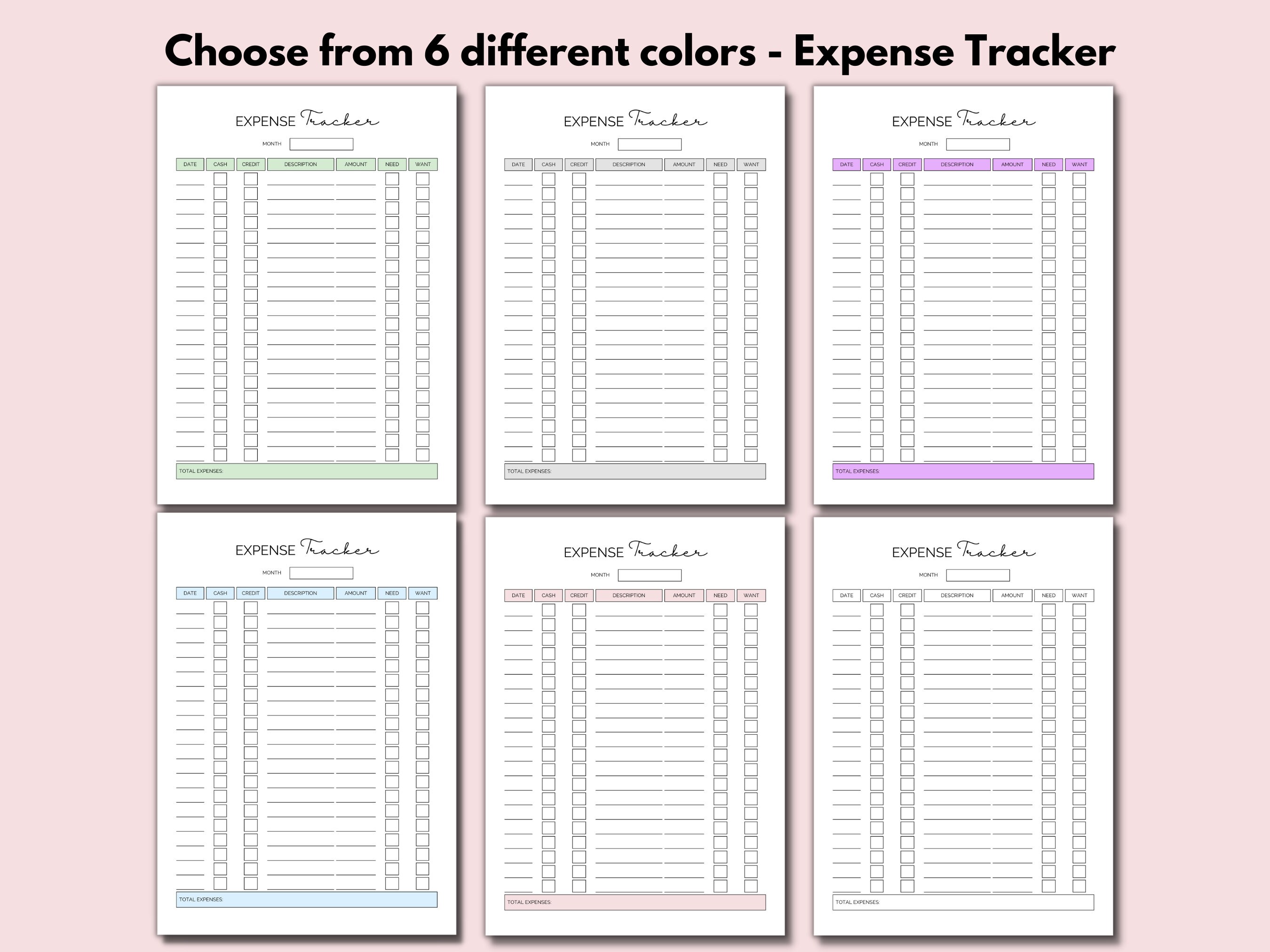 Income Tracker Printable Expense Tracker Printable Track - Etsy Australia