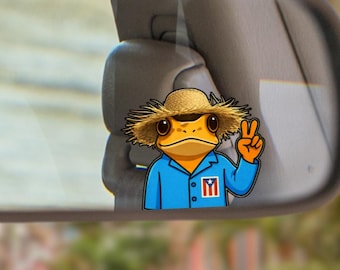 Concho Frog PR Sticker For Rear View Mirror Cute Quality Sticker Accessories Bumper Sticker Slap Car Album Decals Puerto Rico Peeker