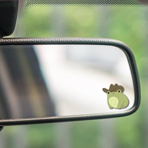 Meme Frog Mirror Peeker Rear View Cute Quality Sticker Funny Decal Accessories