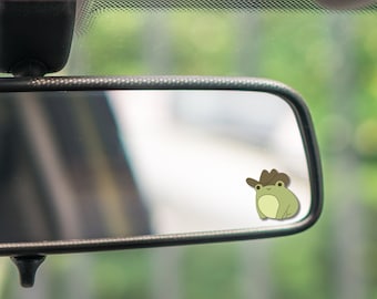 Meme Frog Mirror Peeker Rear View Cute Quality Sticker Funny Decal Accessories