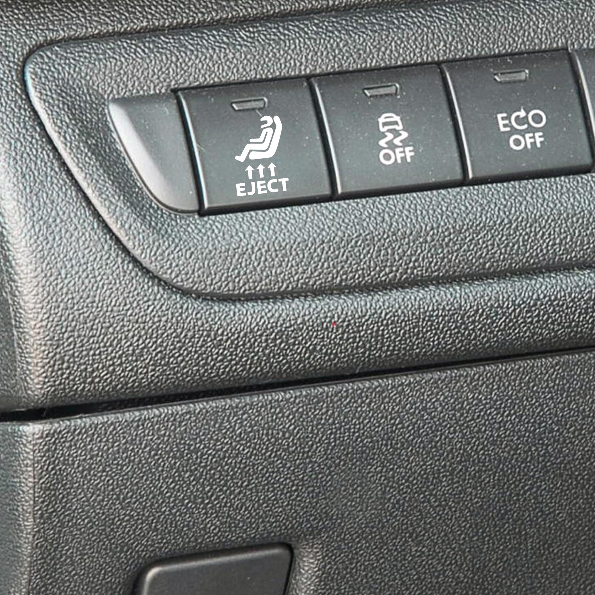 Ejector Button Sticker Eject Button Sticker Decal Seat Decal Vinyl Unused Car Buttons ...