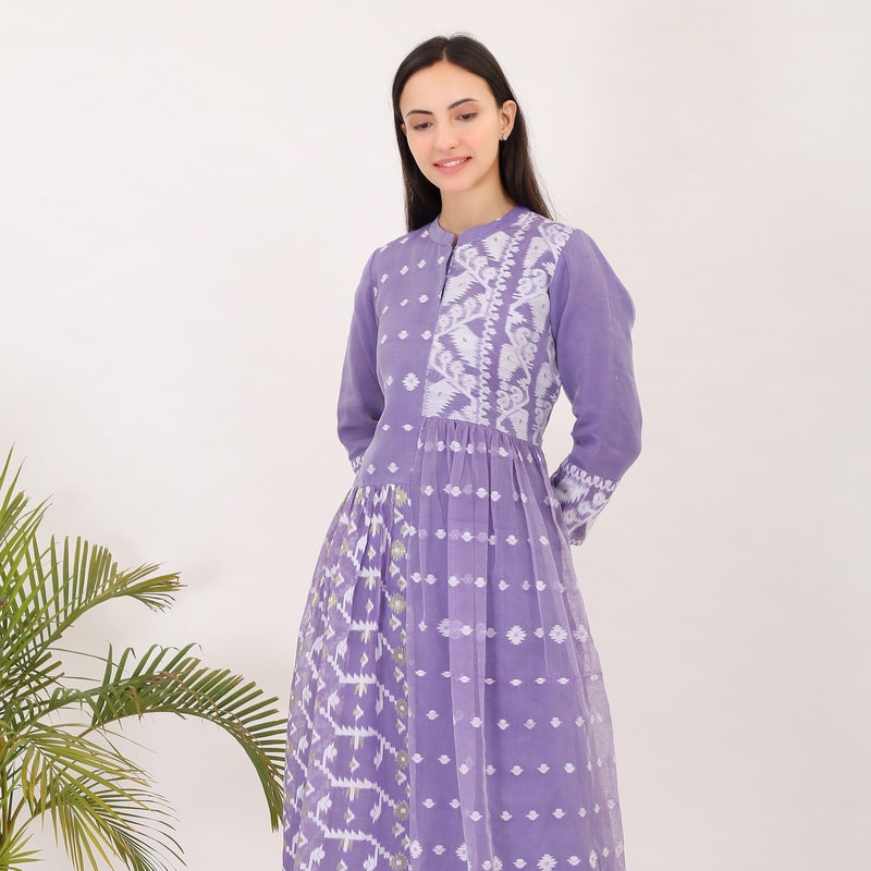 Authentic Bengal Jamdani Handloom Dress Material Set main image 0